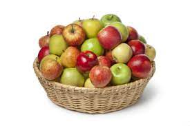 A basket of apples from a farmers' market