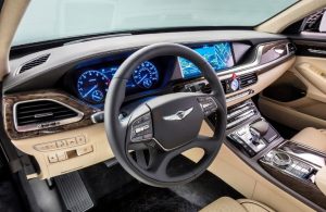 2016 Hyundai Genesis dashboard and infotainment control system