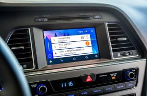 Screen with the MyHyundai App