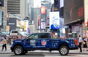 One of the new Ford tailgating trucks in New York City