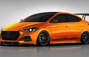 The all new 2017 Hyundai Elantra orange