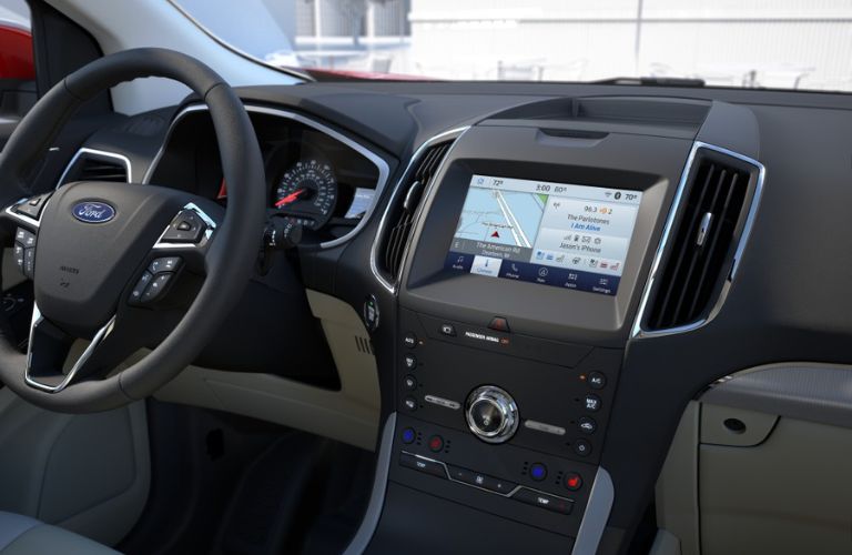 dashboard of the 2019 ford edge
