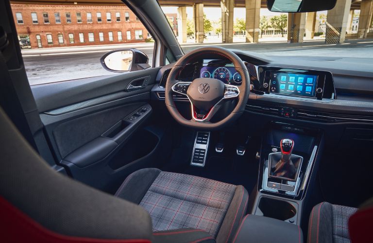 2024 Volkswagen Golf GTI 380 Steering Wheel, Dashboard and Plaid Interior