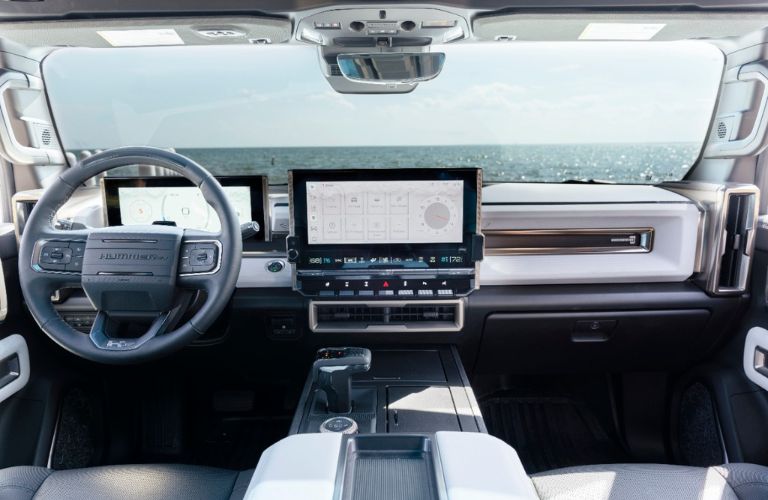 2023 GMC Hummer EV Pickup Steering Wheel and Dashboard