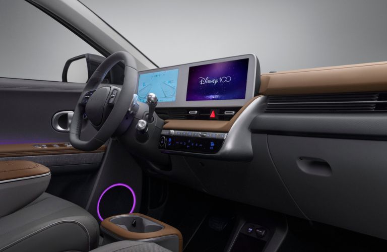 Hyundai IONIQ 5 Disney100 Platinum Edition Welcome Screen on Touchscreen Display